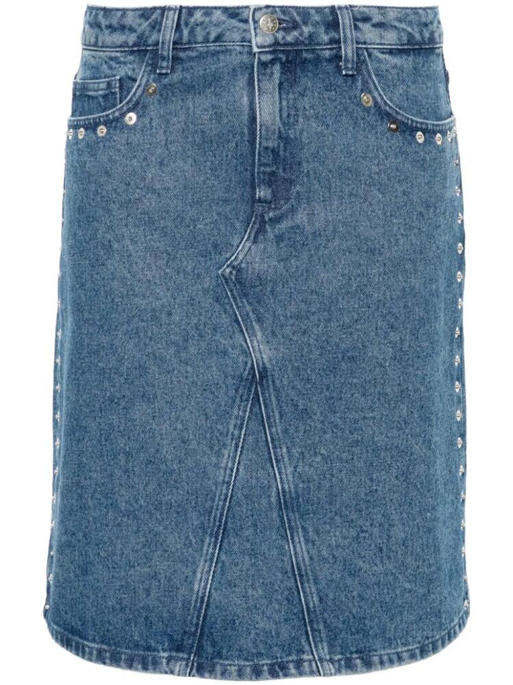 Paloma Wool stud-detailed denim miniskirt - Blue Cover