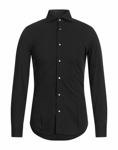 Bagutta Man Shirt Black Cotton, Polyamide, Elastane Cover