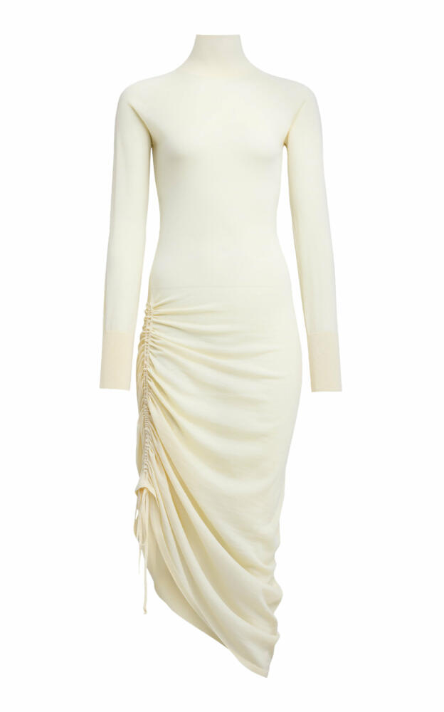 ALAA - Corded Merino Wool Midi Dress - Ivory Cover