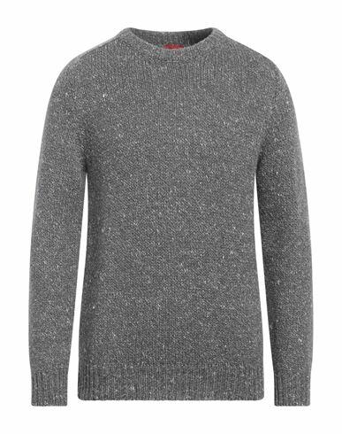 Isaia Man Sweater Grey Cashmere, Silk Cover