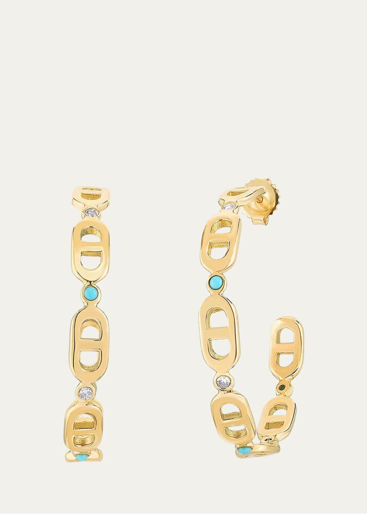 Audrey C. Jewels Cheval 18k Gold Hoop Earrings - Small Cover