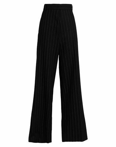 Quira Woman Pants Black Virgin Wool, Cotton Cover