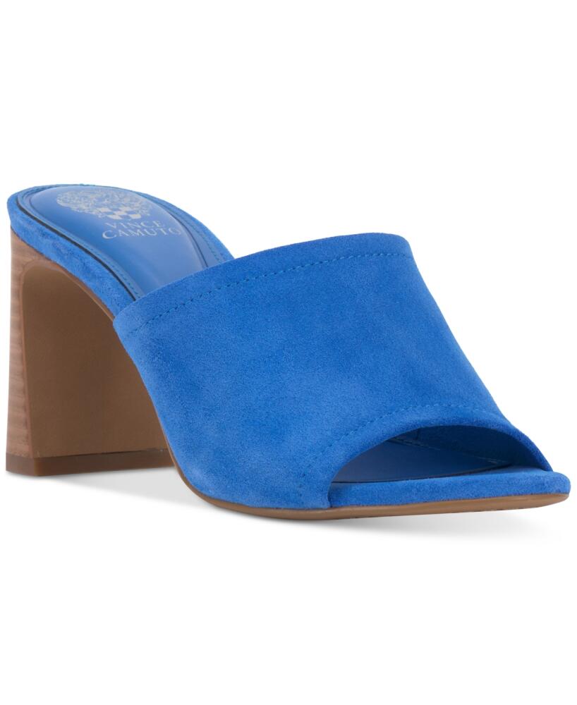 Vince Camuto Women's Alyysa Slip-On Dress Sandals - Cornflower Blue Suede Cover