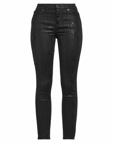 Guess Woman Pants Black Cotton, Polyester, Elastane Cover