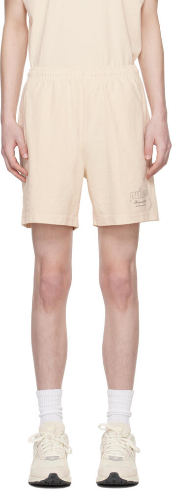 Sporty & Rich Beige Prince Edition Rebound Shorts Cover