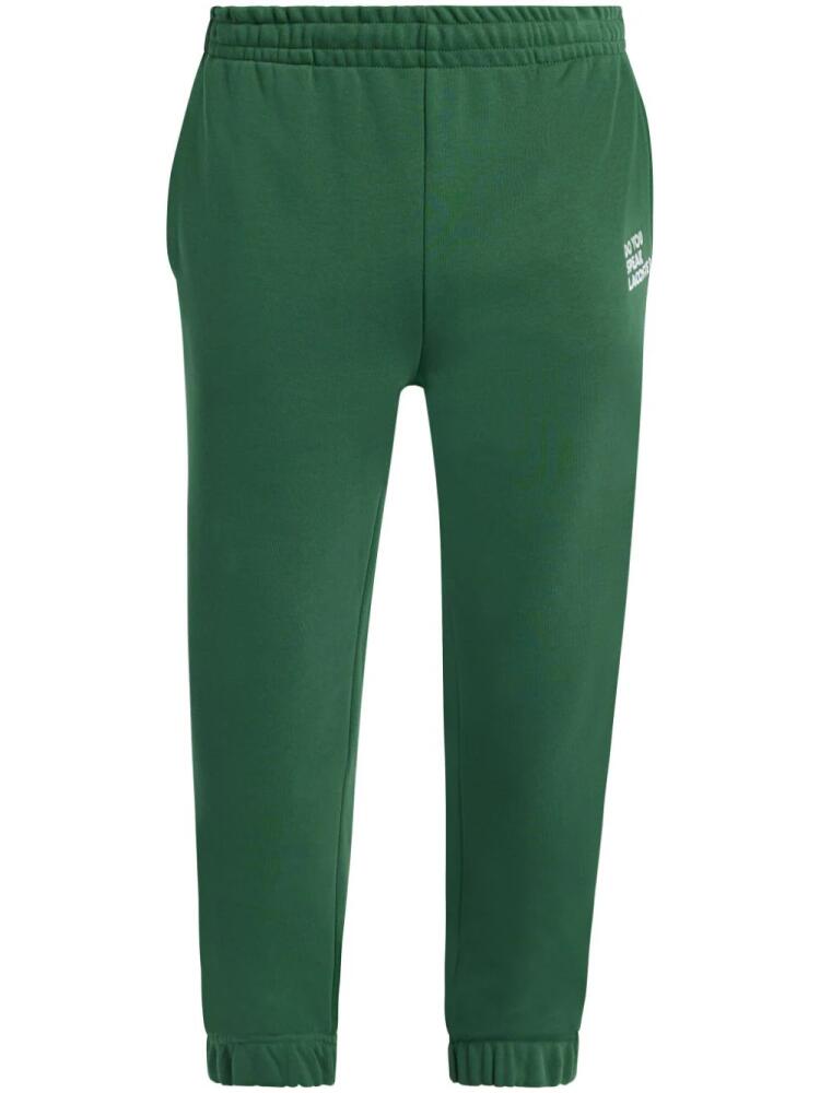 Lacoste slogan-embroidered track pants - Green Cover