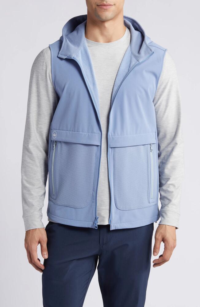 Peter Millar Via Hooded Zip-Up Vest in Infinity Cover