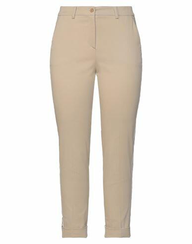 P. a.r. o.s. h. Woman Pants Beige Cotton, Elastane Cover