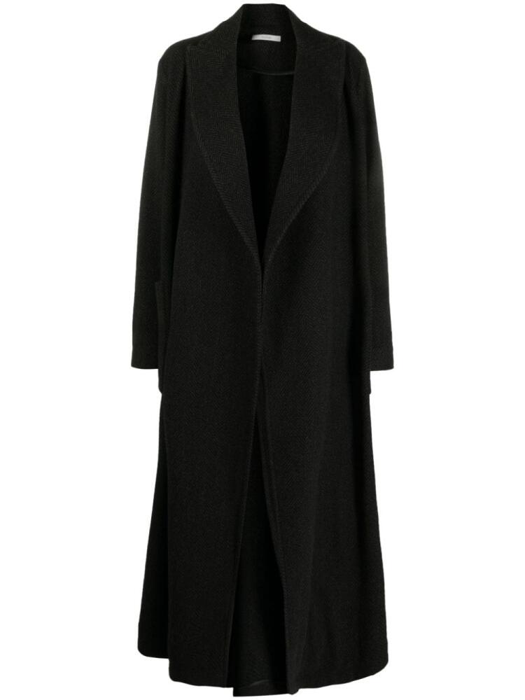 Dusan double-breasted cashmere coat - Black Cover