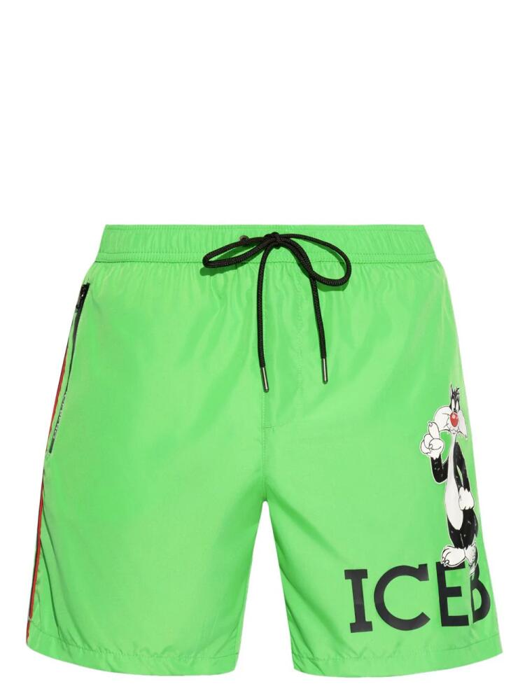 Iceberg x Looney Tunes swim shorts - Green Cover