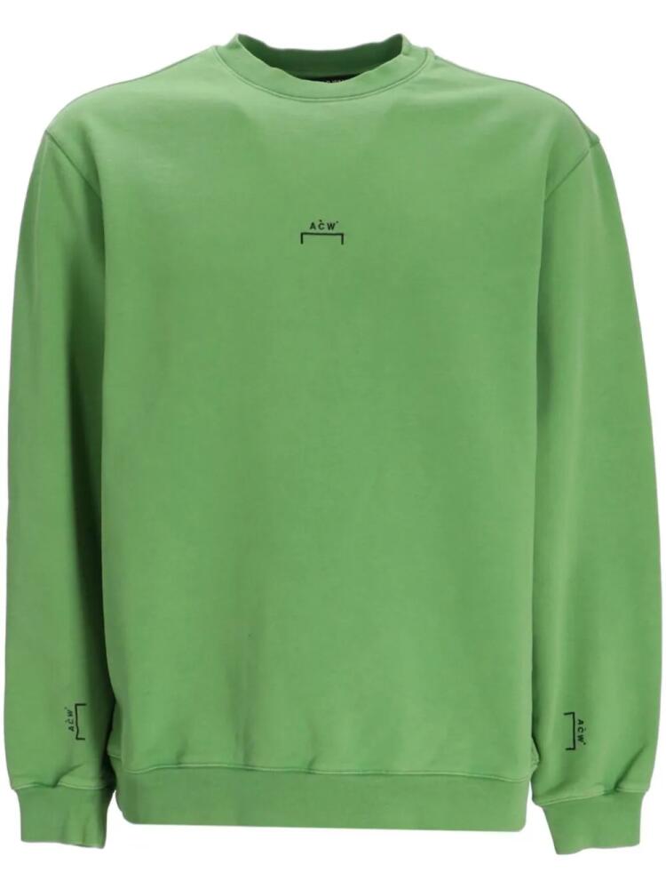 A-COLD-WALL* logo-print cotton sweatshirt - Green Cover