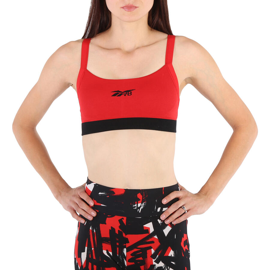 Reebok X Victoria Beckham Seamless Low-impact Bra In Scarlet Cover