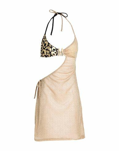 Moschino Woman Cover-up Gold Polyamide, Metallic fiber, Elastane, Polyurethane Cover