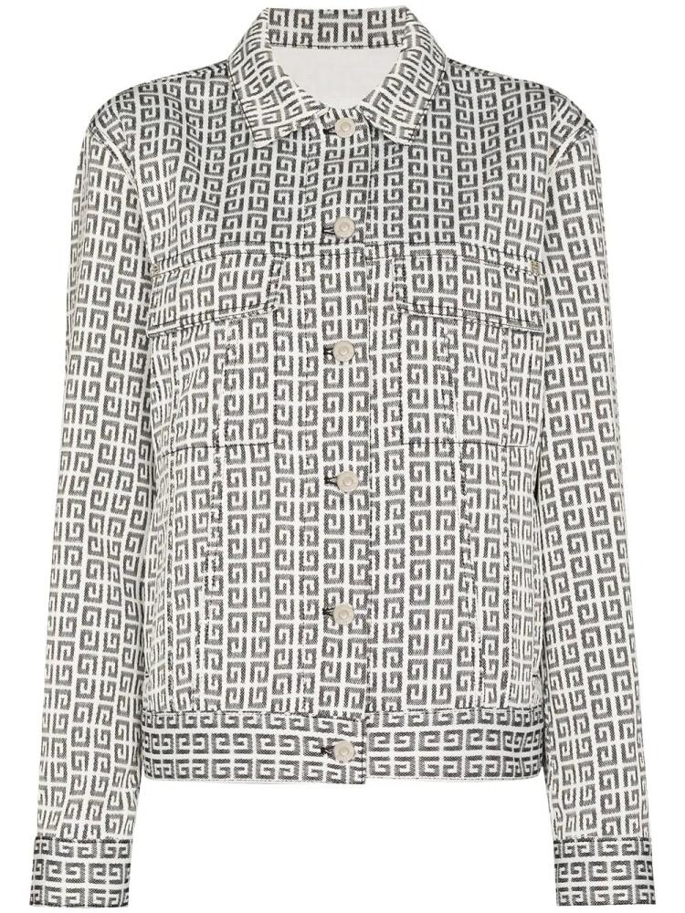 Givenchy 4G jacquard denim jacket - White Cover