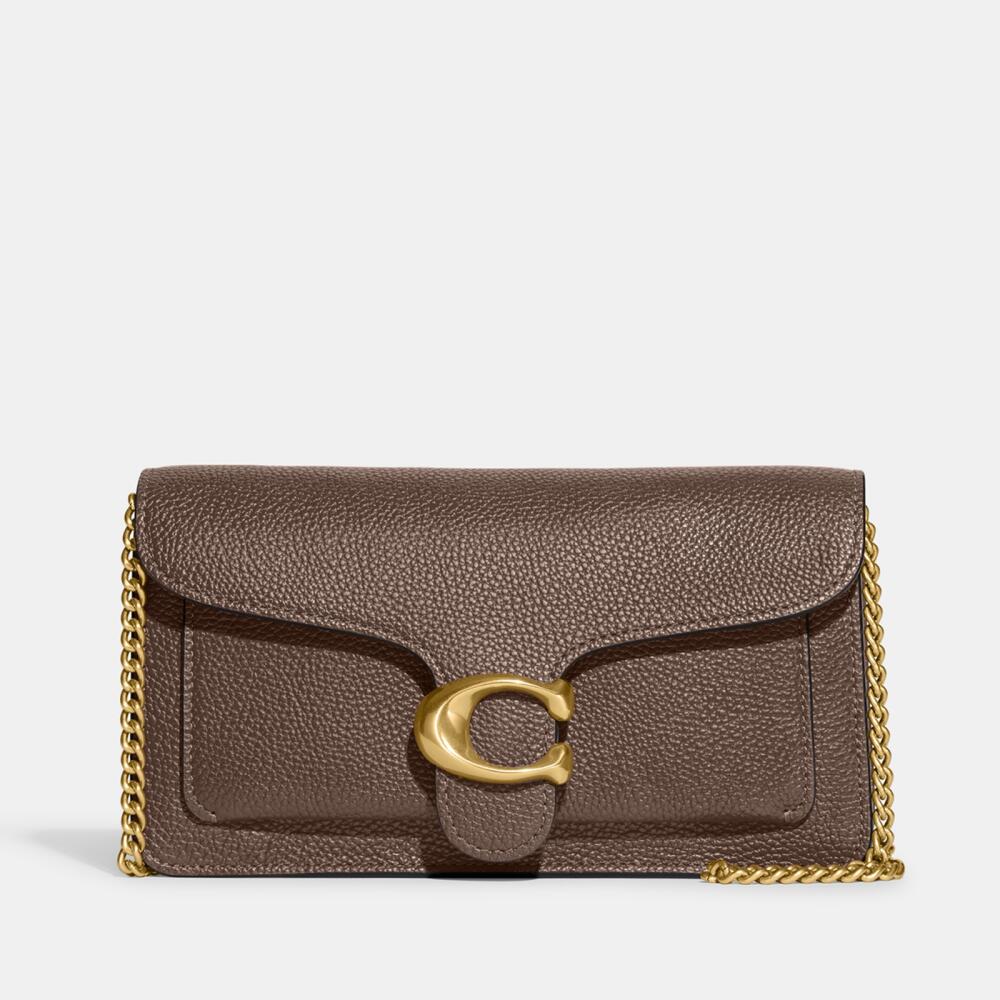 Coach Tabby Chain Leather Clutch Bag Cover