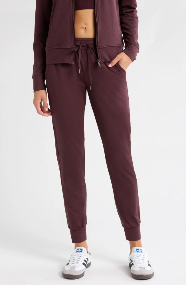 Zella Restore Soft Lite Joggers in Burgundy Fudge Cover