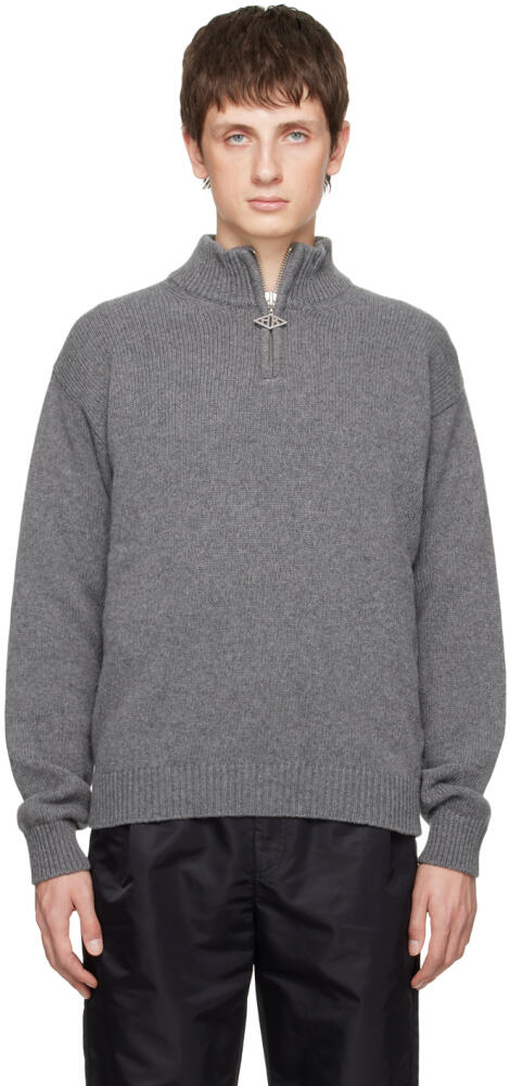 Han Kjobenhavn Gray Half Zip Sweater Cover