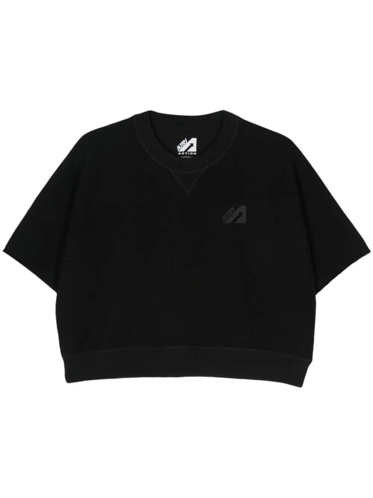 Autry French terry-cloth T-shirt - Black Cover