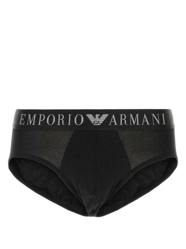 Emporio Armani logo-waistband briefs - Black Cover