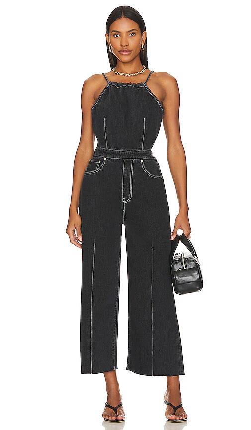 ETICA Cami Halter Jumpsuit in Black Cover