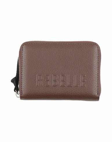 Rǝbelle Woman Wallet Brown Leather Cover