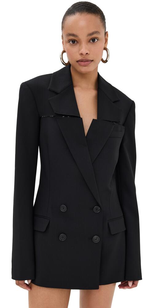 Monse Slashed Two Piece Blazer Black Cover