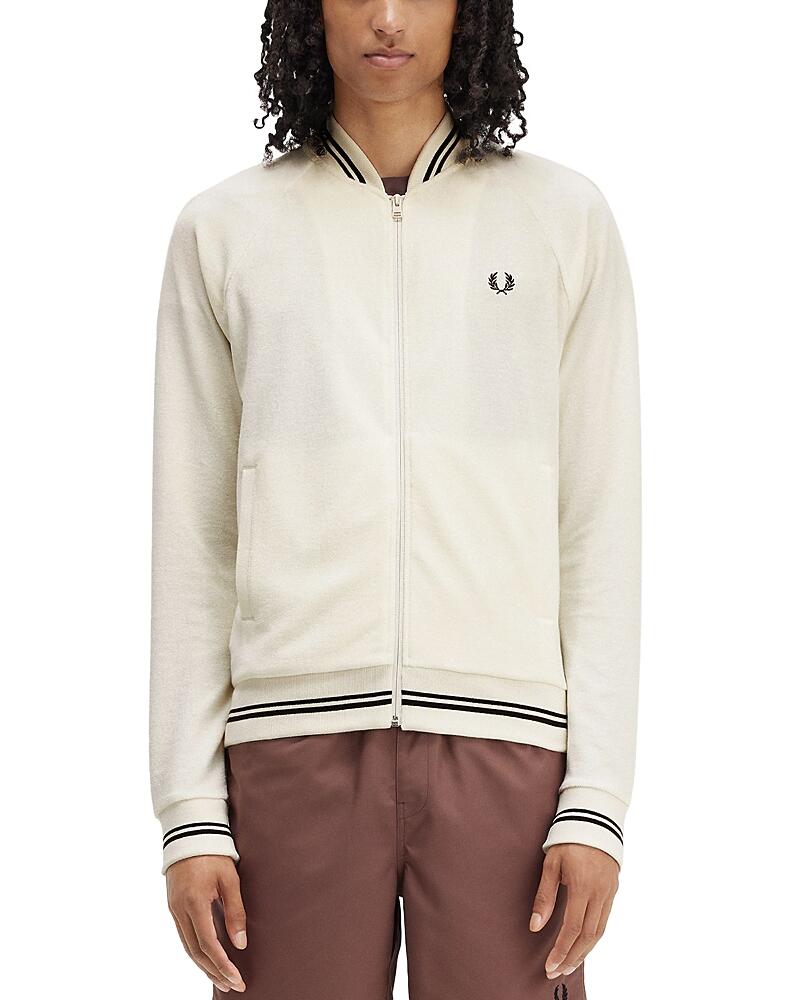 Fred Perry Cotton Blend Toweling Full Zip Track Jacket Cover