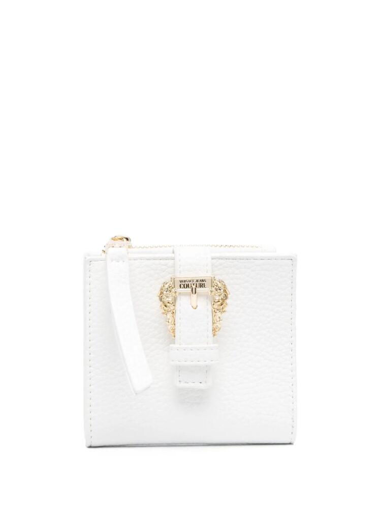 Versace Jeans Couture buckle leather wallet - White Cover