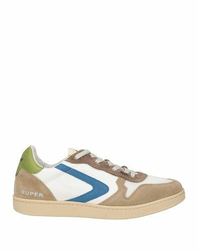 Valsport Man Sneakers Beige Leather, Nylon Cover