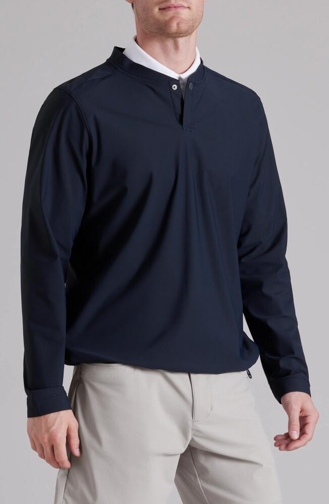 Rhone Momentum Water Repellent Snap Henley in True Navy Cover