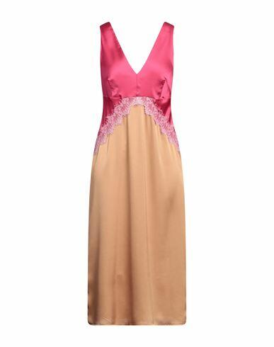 Twinset Woman Midi dress Fuchsia Polyester, Polyamide Cover