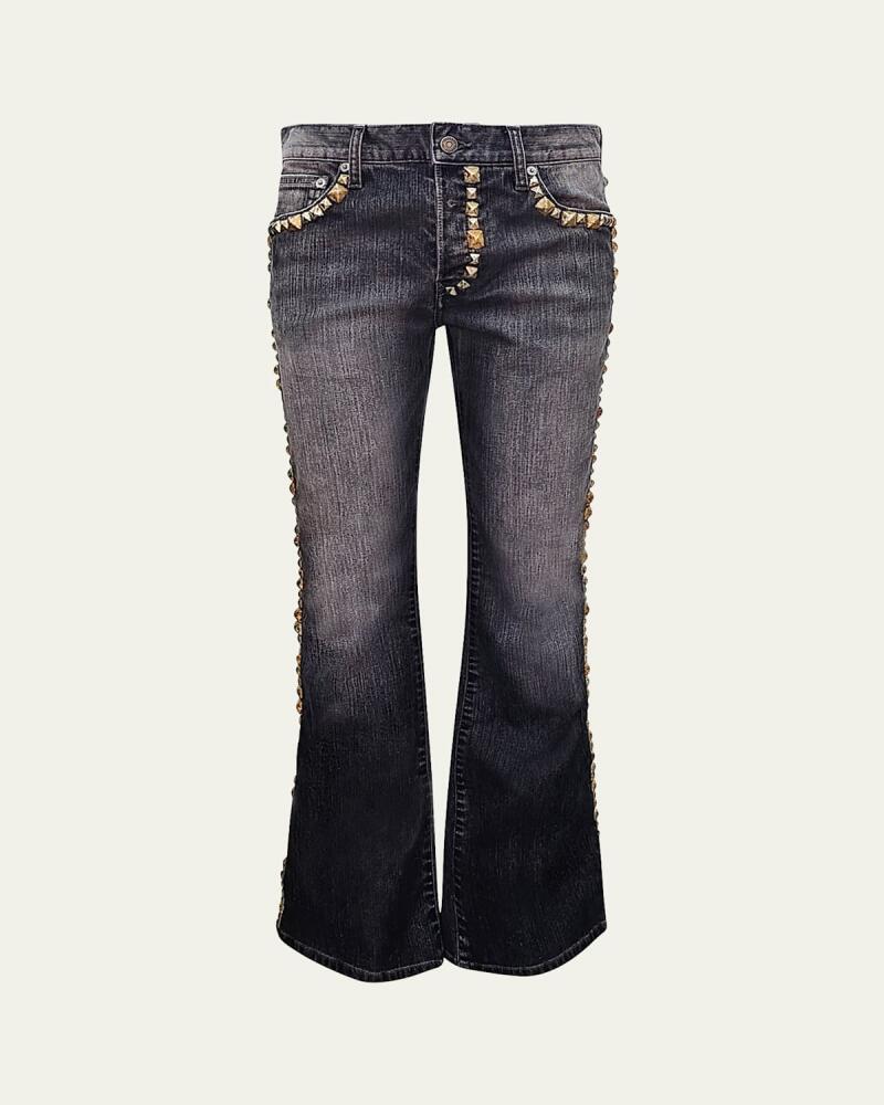 Cout De La Liberte Men's Jimmy Heavy Studded Flare Jeans Cover