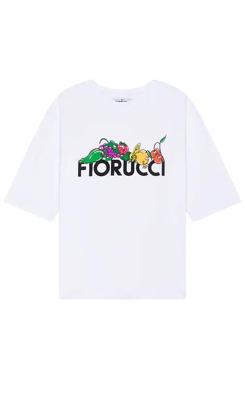 FIORUCCI Fruit Print Regular Fit T-Shirt in White Cover