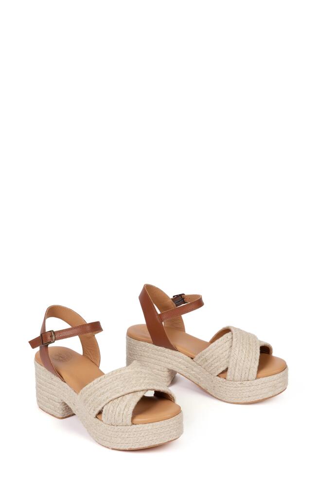 Penelope Chilvers Bella Platform Sandal in Natural Cover