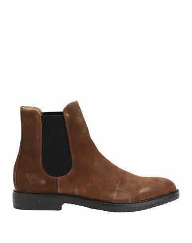 Docksteps Man Ankle boots Brown Leather Cover