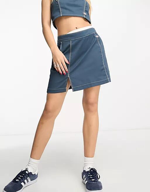 Dickies whitford skirt in blue - part of a set-Navy Cover