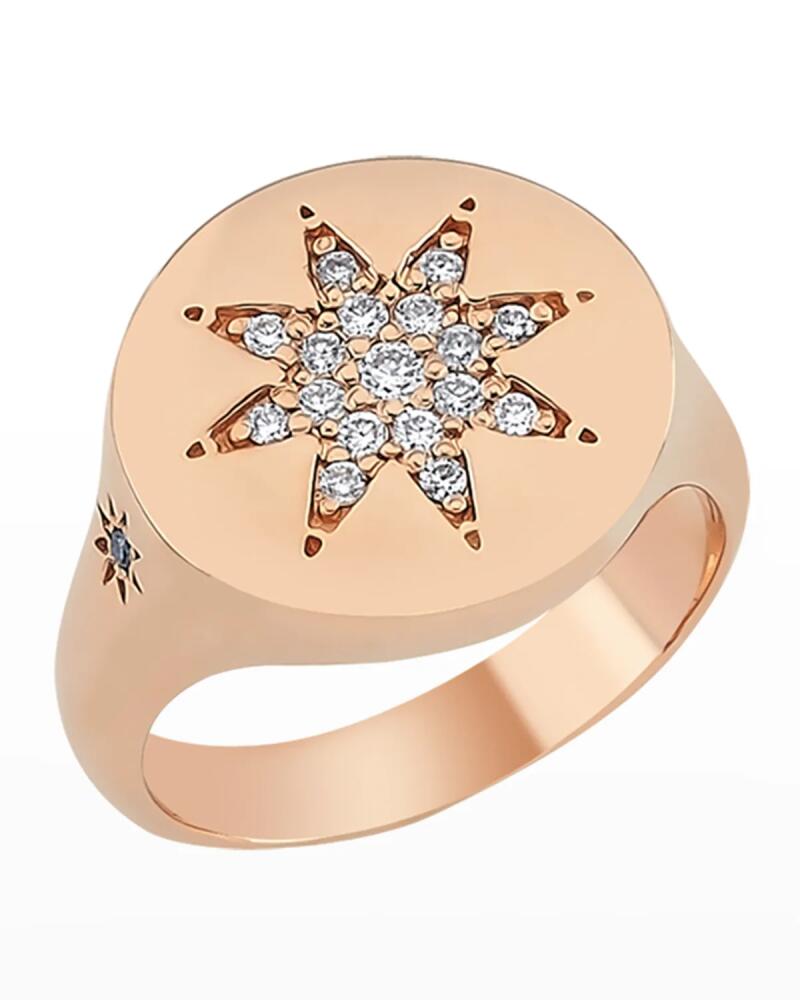 BeeGoddess Venus Star 14k Diamond Pinky Ring, Size 7 Cover