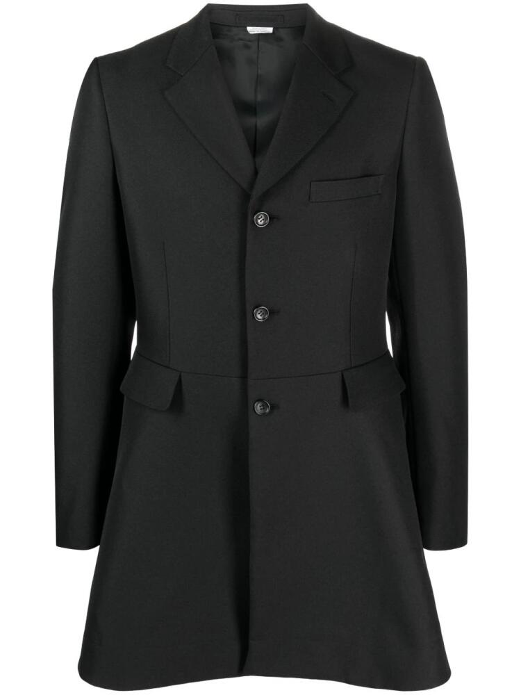 Comme des Garçons Homme Plus flared single-breasted coat - Black Cover