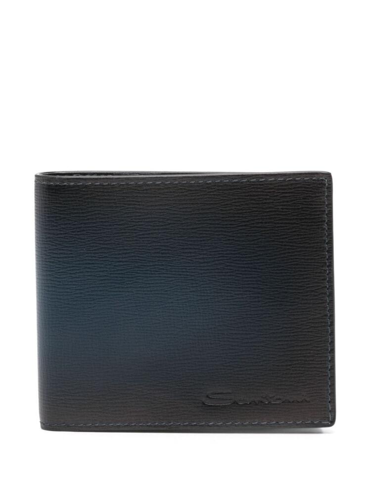 Santoni bi-fold wallet - Blue Cover