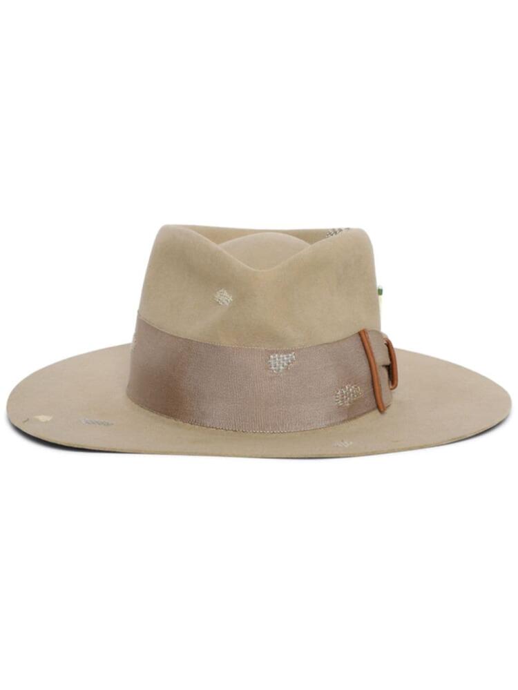 Nick Fouquet Tubby fedora hat - Neutrals Cover