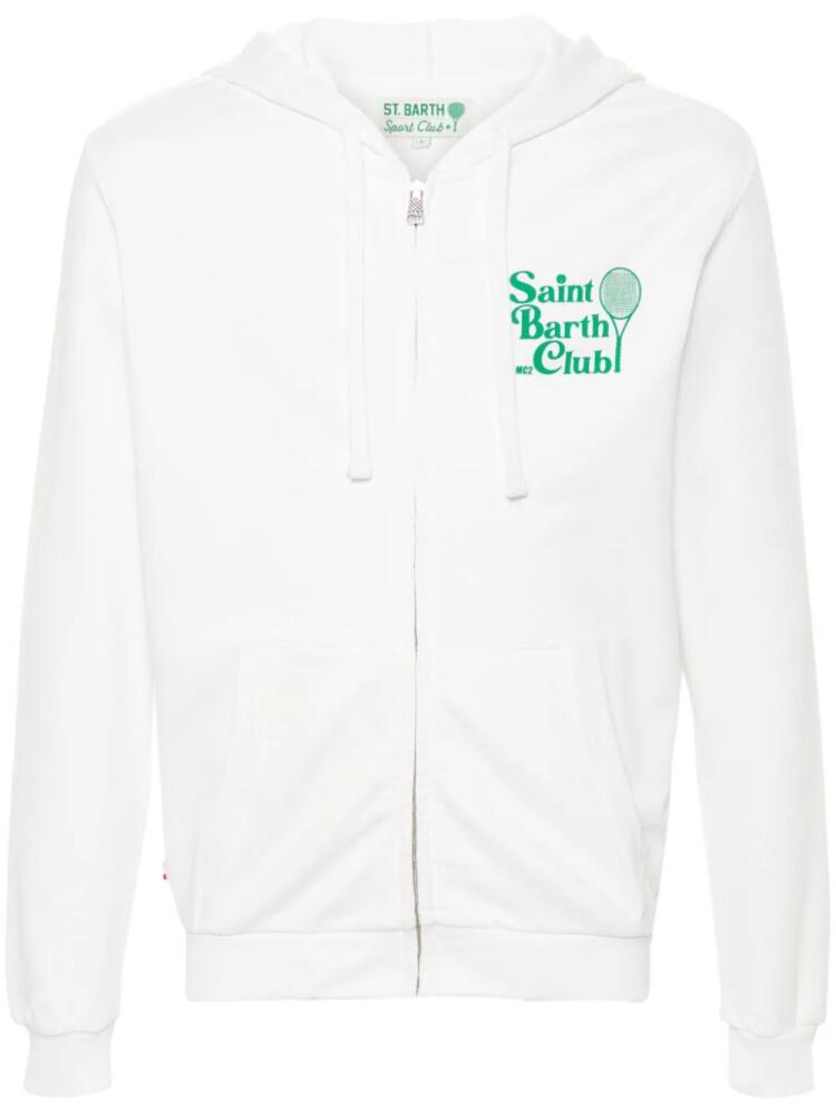 MC2 Saint Barth Tennis Club zip-up hoodie - White Cover