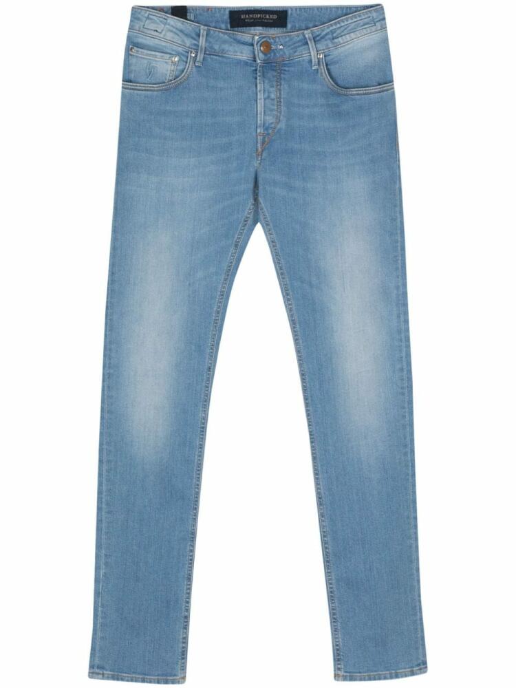 Hand Picked mid-rise slim-fit jeans - Blue Cover