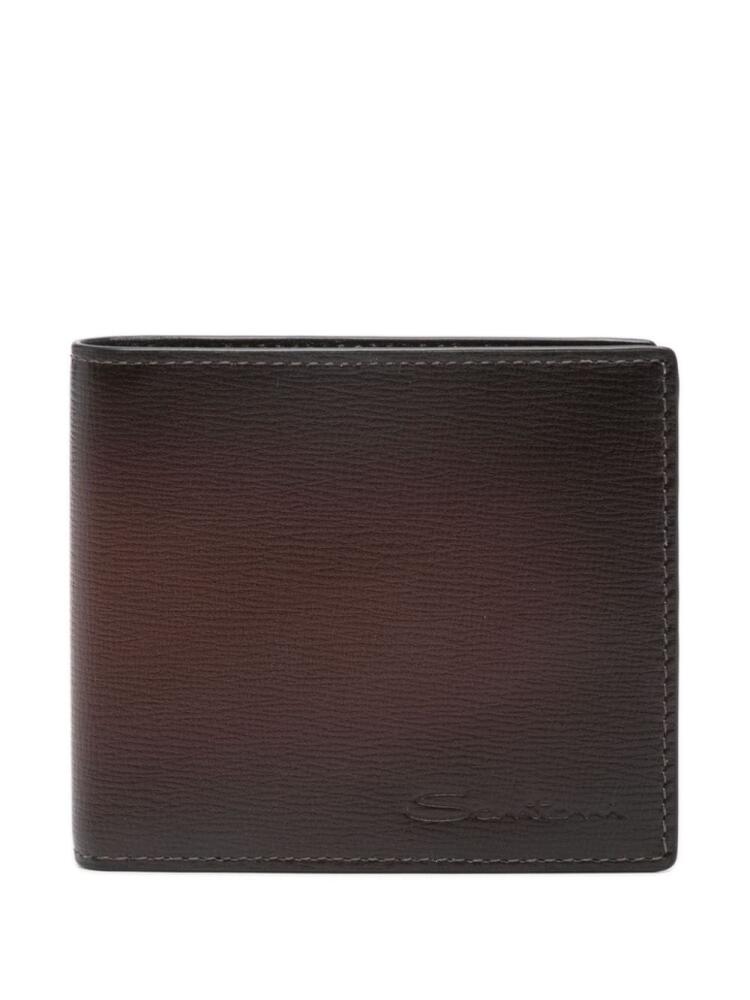 Santoni bi-fold wallet - Brown Cover