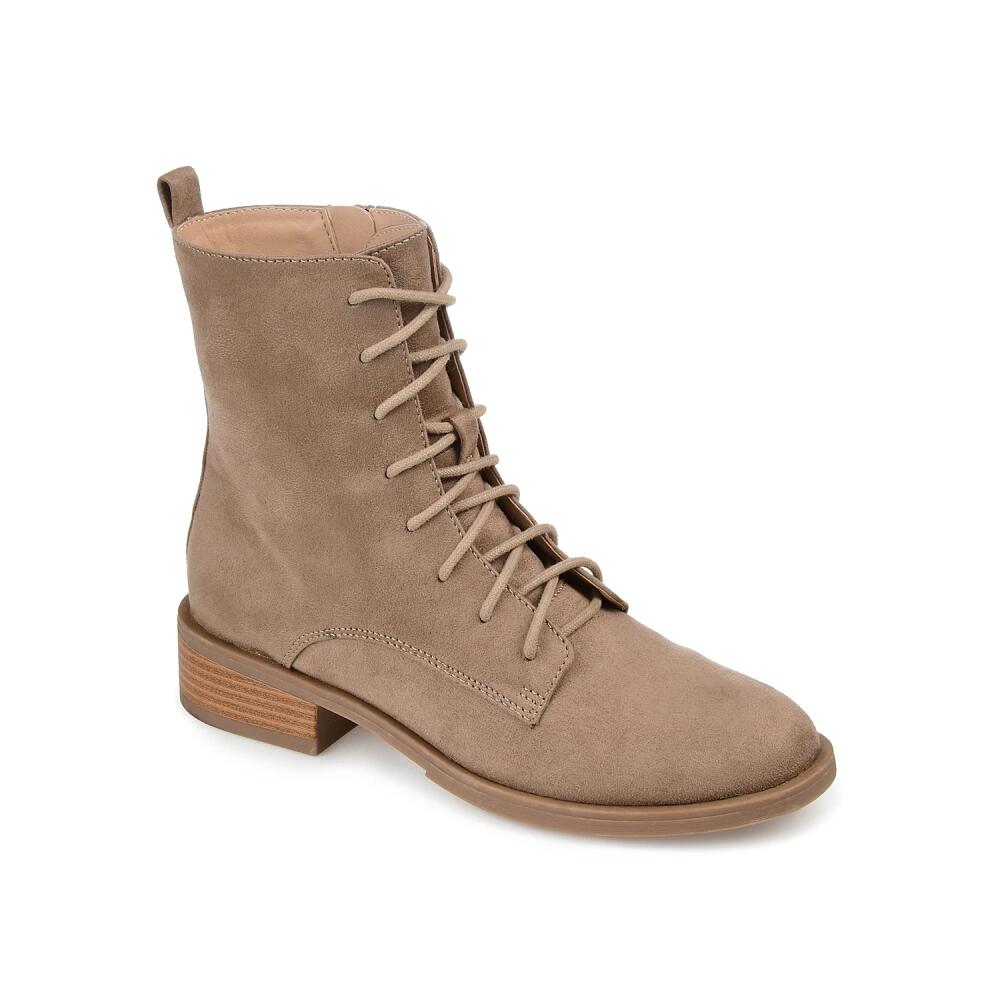 Journee Collection Vienna Combat Boot | Women's | Taupe/Stone Cover