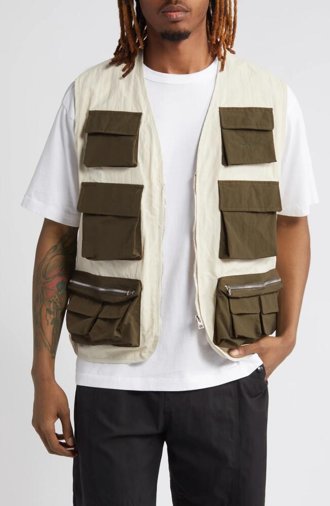 Afield Out Langley Multipocket Vest in Bone Cover