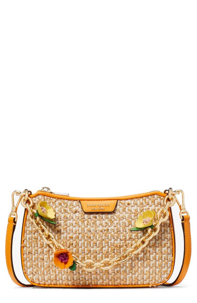 Kate Spade New York jolie raffia tweed crossbody bag in Sunset Blaze Multi Cover