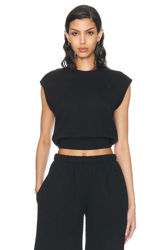 Eterne Sleeveless Crewneck Top in Black Cover