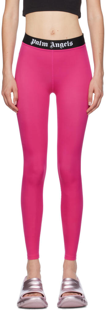 Palm Angels Pink Elasticized Leggings Cover