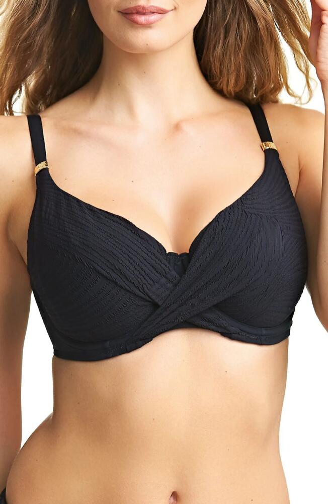 Fantasie Ottawa Underwire Wrap Front Bikini Top in Black Cover