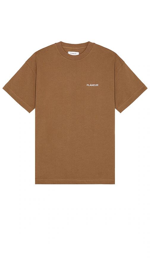 FLANEUR Essential T-Shirt in Brown Cover